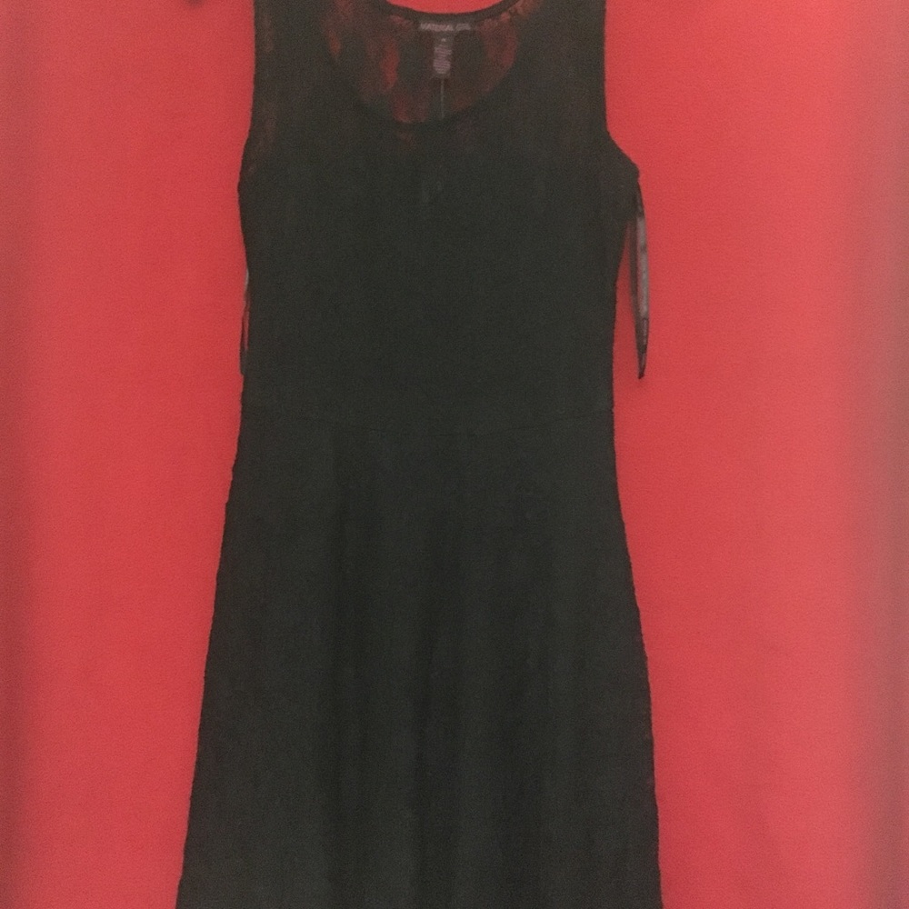 Material Girl Lace black dress